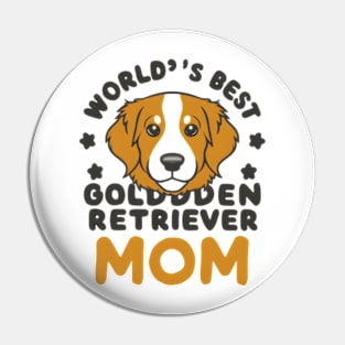 World's Greatest Golden Retriever Grandma Funny Dog Lover Pin