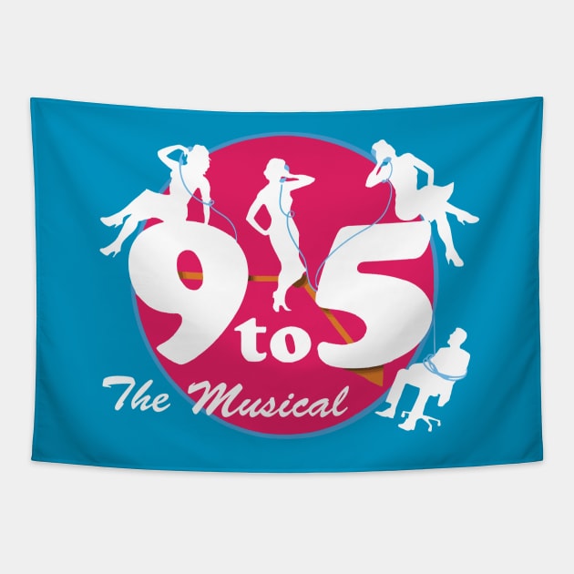 9 To 5 The Musical #1 (Pocket design) Tapestry by MarinasingerDesigns