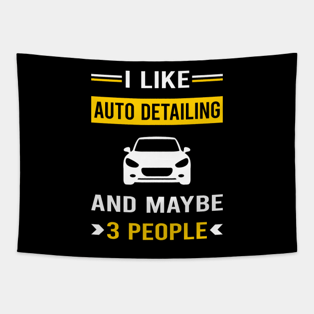 3 People Auto Detailing Car Detail Detailer Tapestry by Good Day