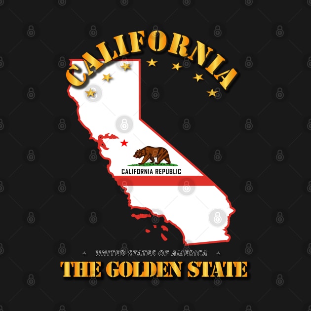 California w Flag - The Golden State by twix123844