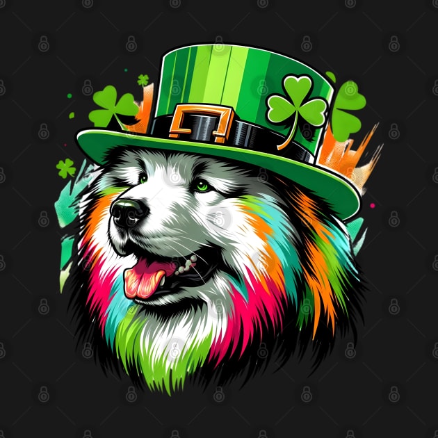 Eurasier Dog Celebrates Saint Patrick's Day by ArtRUs