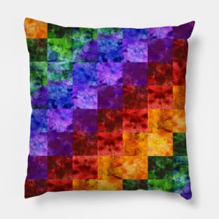 Rainbow Spectrum Quilt Pillow