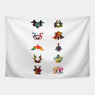 Collection of Rorschach inkblot tests Tapestry