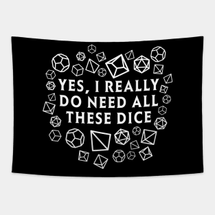 Yes I really do need all these dice RPG D20 Tapestry