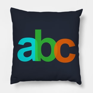 Alphabets A, B, and C Pillow