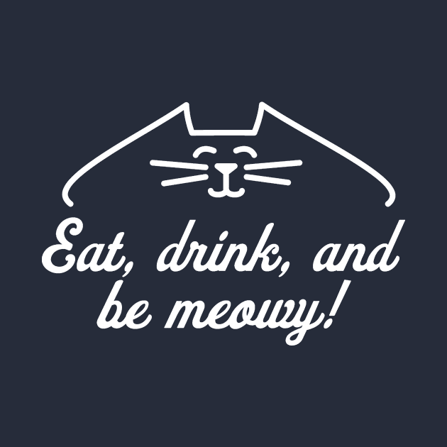 Eat Drink And Be Meowy Funny Feline Christmas Cat Lover Gift product by nikkidawn74