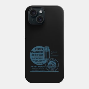 Old Hot Rod advert in blue Phone Case