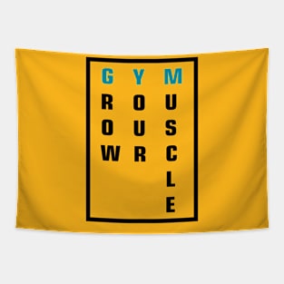 grow your muscle gym shirt Tapestry