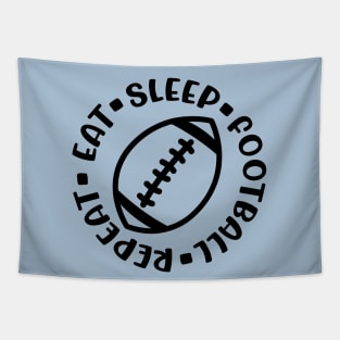 Eat Sleep Football Repeat Boys Cute Funny Tapestry