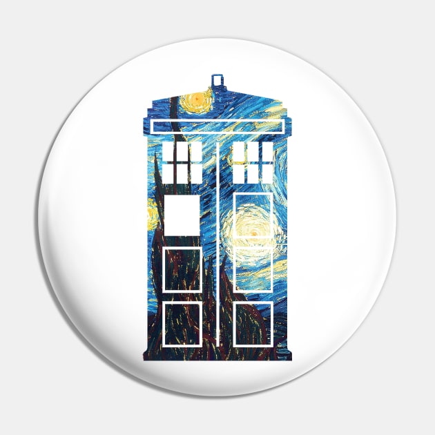 Doctor's Starry Night Pin by fumyi123