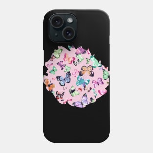 Flying Butterflies Pink pastels Phone Case