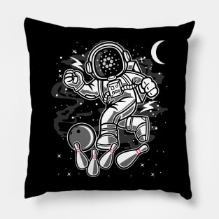 Astronaut Bowling Cardano ADA Coin To The Moon Crypto Token Cryptocurrency Blockchain Wallet Birthday Gift For Men Women Kids Pillow