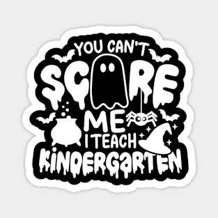 You Can't Scare Me I Teach Kindergarten Funny Halloween Teacher Costume Magnet