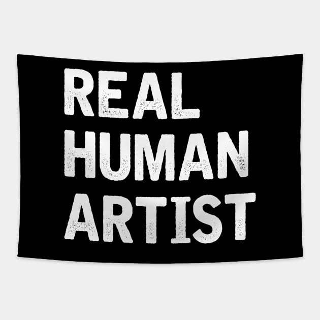 Real Human Artist Tapestry by WordyBoi