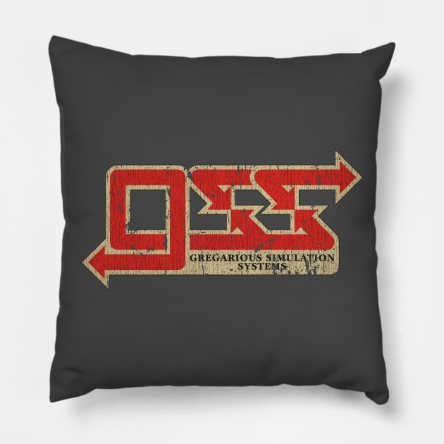 Gregarious Simulation Systems GSS Vintage Pillow by JCD666