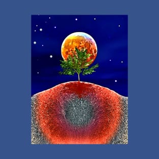 Full Moon over Tree T-Shirt