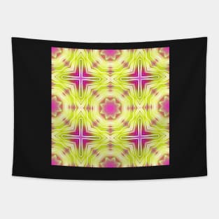 Pink Yellow Dahlia Pattern Pattern Number 5 Tapestry