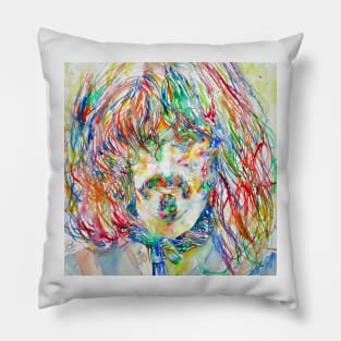 FRANK ZAPPA watercolor portrait .2 Pillow