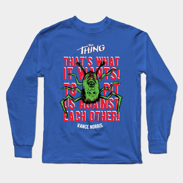 John Carpenter's The THING Long Sleeve T Shirt