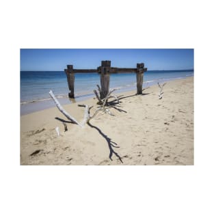 The old Cattle Jetty, Observation Point, Point Nepean, Portsea, Mornington Peninsula, Victoria, Australia. T-Shirt