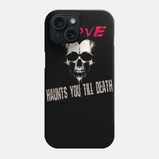Hauntingly Sweet: A Creepy Grunge Skull Heart Phone Case