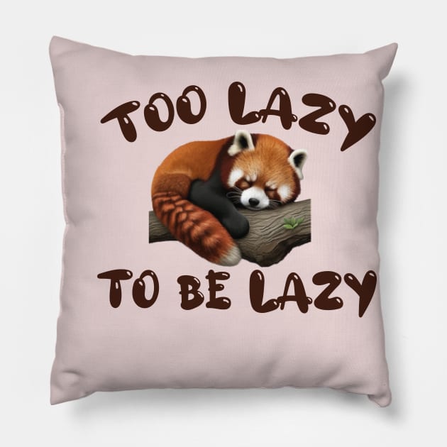 Panda Day - to Do List Nothing - Cute Fluffy Animal - Procrastinate Pillow by TOMOBIRI