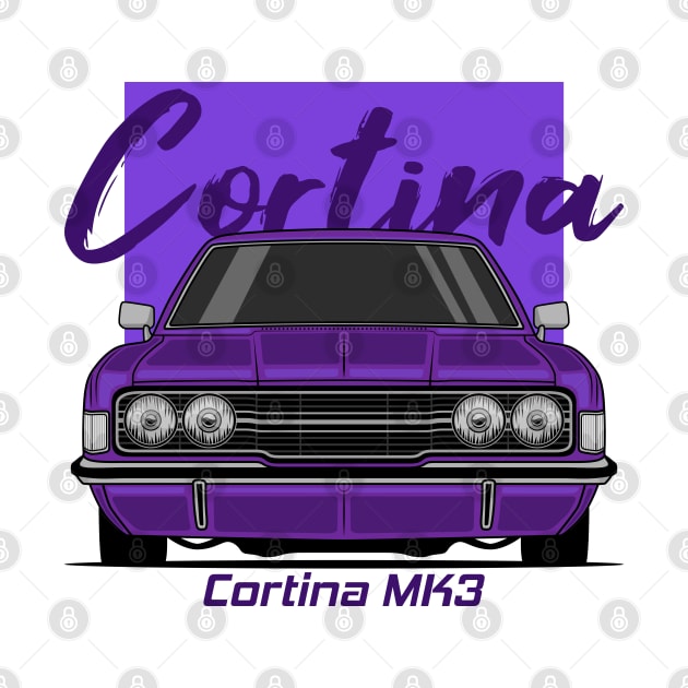 Front Purple Cortina MK3 Classic by GoldenTuners