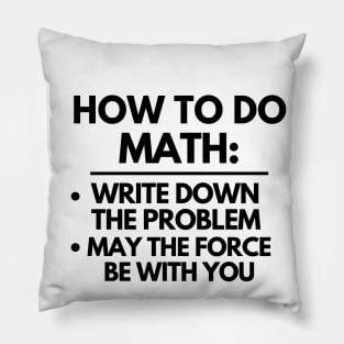 How to do math Pillow