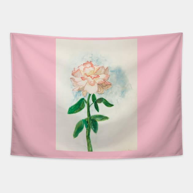 Pink rose Tapestry by IrinaAfonskaya