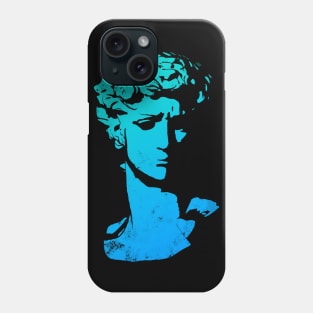 Greek Face Abstract - Blue Phone Case