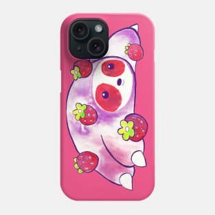 Strawberry Sloth Watercolor Phone Case