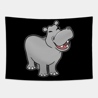 Cute Baby Hippo Tapestry