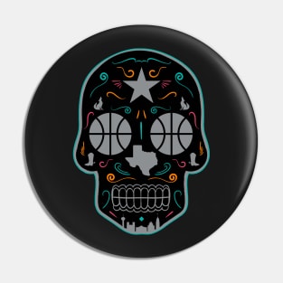 San Antonio Sugar Skull Pin