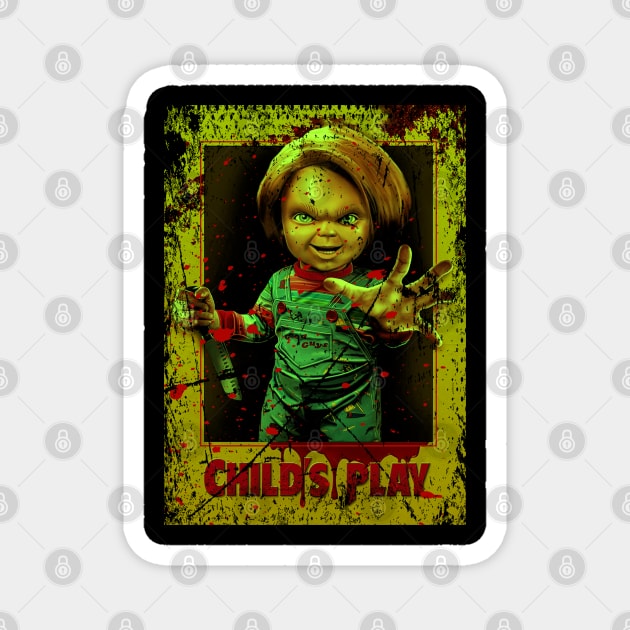 A Classic Horror Legacy Child's Play Genre Shirt Magnet by MilanVerheij Bike