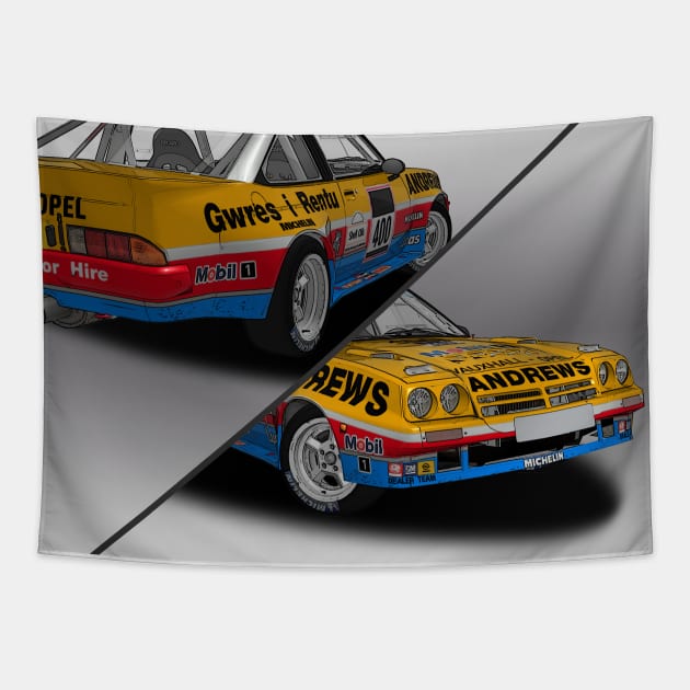 Opel Manta Group B Andrews Tapestry by PjesusArt