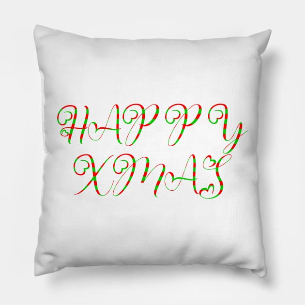 HAPPY XMAS Pillow by sarahnash