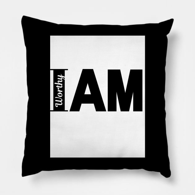 Affirmation art Pillow by Healed 