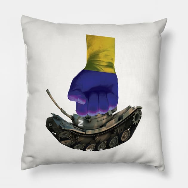 We Stand With Ukraine Pillow by ArticArtac