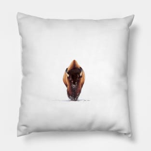 Winter Bison Pillow