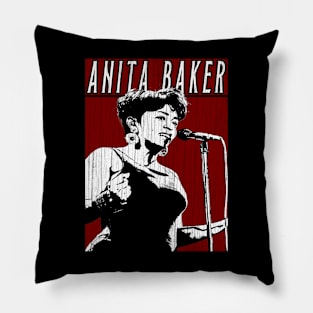 Vintage Retro Anita Baker Pillow