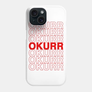 Okurr Repeat Thank You Plastic Bag Style Typography Phone Case