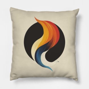 fire flame logo Pillow