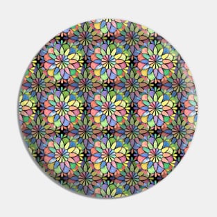 Watercolor Mandala Pin