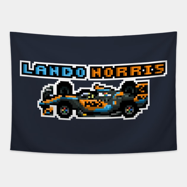 Lando Norris '23 Old School Tapestry by SteamboatJoe