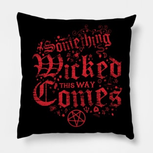 Something Wicked Vintage Distressed Cottage Core Witchcore Pillow