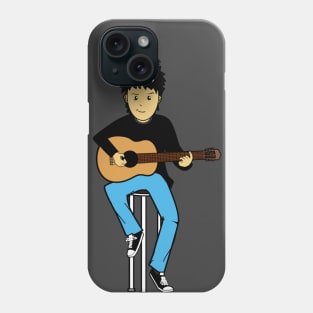 cat and boy Phone Case