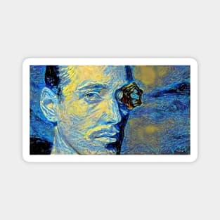 Half-Life Mr. Valve Open Your Eyes Version Starry Night Magnet