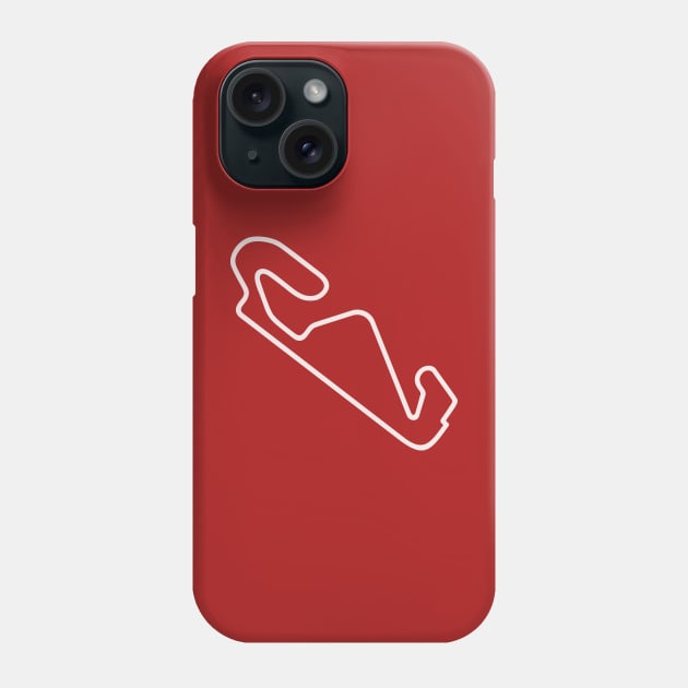 Circuit de Catalunya [outline] Phone Case by sednoid