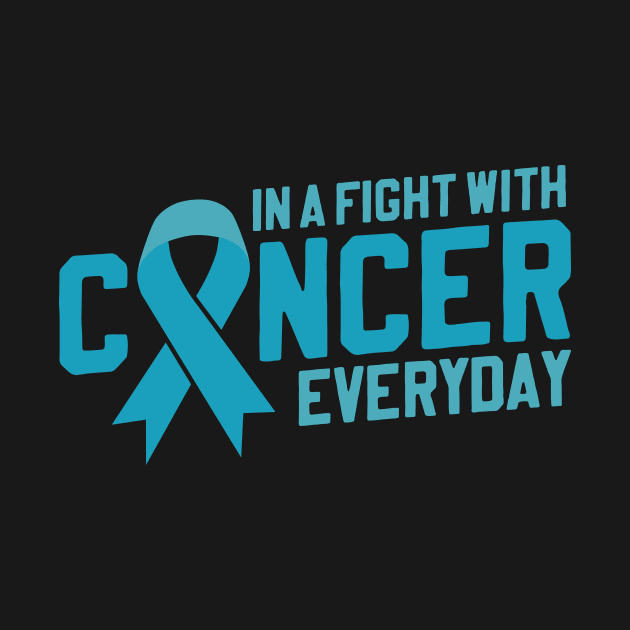 Fight With Cancer Everyday | Blue Ribbon for Prostate Cancer by thingsandthings