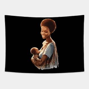 Afrocentric Mother And Baby Tapestry